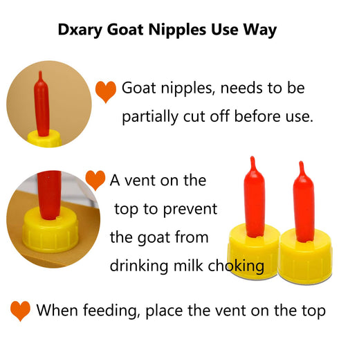 35 PCS Pritchard Nipple for Goats, Small Soft Goat Nipples Silicone Lambs Milk Drink Nipple for Feeding Sheep Goat Lamb Puppy Nursing Farm Supplie...