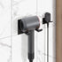 Self Adhesive Hair Dryer Holder Wall Mounted - Adhesive Bathroom Hair Blow Dryer Rack Organizer Compatible with Supersonic Hair Dryers (Black)...