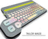 WYGCH- Ultra Thin Silicone Keyboard Cover Compatible with Logitech K480 Multi-Device Keyboard Protcetive Skin-Pink Ink...
