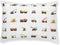 100% Cotton Toddler Pillowcase by ADDISON BELLE - Fits Both 13"x18" and 14"x19" Pillows - Soft, Durable & Breathable (Construction Trucks)...