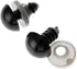 100Pcs Black Plastic Safety Eyes with Washers, Craft Eyes, for Crochet, Puppet, Plush, Stuffed Animals Making, 12mm...