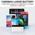 SLuB Portable Charger, 12000mAh Power Bank, 3A Fast Charging Battery Pack, LED Display, Portable Phone Charger, Slim Portable Phone Battery Charge...