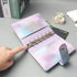 Purple PU Leather Budget Binder Cover, for A7 6-Ring Money Organizer Budgeting Refillable Loose Leaf Receipt Binder Notebook Bookmark Planner Book...