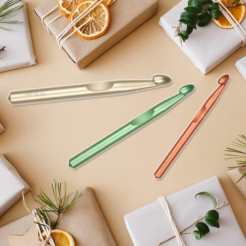 Large Size Crochet Hook 10mm Crochet Hook Long Crochet Needle QLRFFLJOY Metal Crochet Hooks DIY Yarn Weaving Tools for Knitting Blankets, Carpets ...