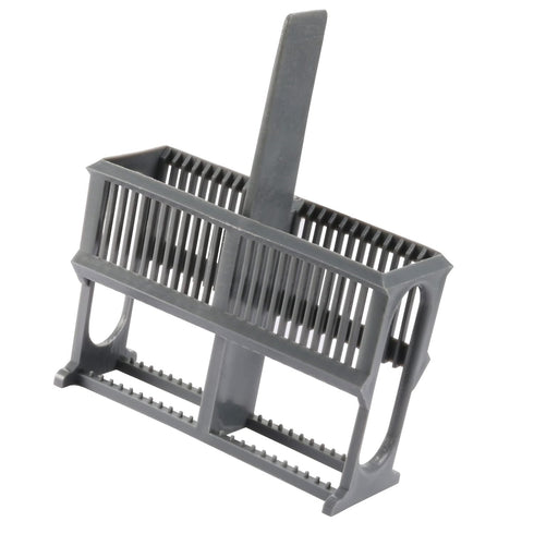uxcell Microscope Slides Rack 24 Positions Polypropylene Staining Rack Gray for Research Experiments...