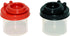BRAZZA Salt and Pepper Shakers Moisture Proof Set Perfect to go Camping Picnic Outdoors Kitchen Lunch Boxes Travel Spice Set Clear with Black Lids...