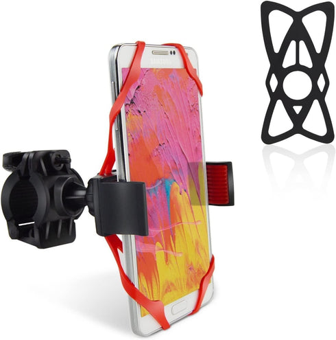 NALAKUVARA Phone Mount X Holder Grip Tether Rubber Strap Silicone Security Bands - Universal Motorcycle Bike Phone Mount Accessories Replacement P...