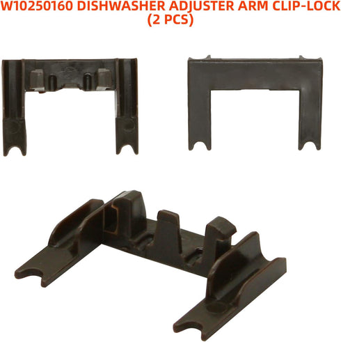 UPGRADED 8 Pack W10546503 Upper Rack Adjuster Kit High Polymer Material W10195839 W10195840 W10250160 Fits for Whirlpool Ken-more Dishwasher Top Rack Adjuster Replacement by Sikawai