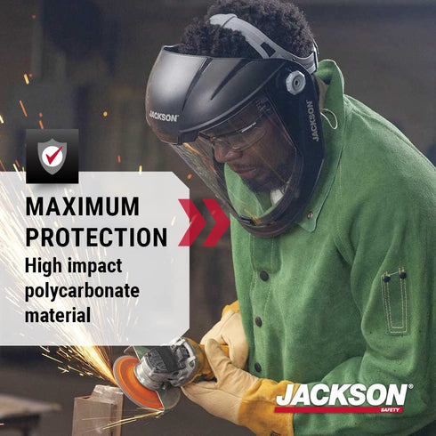 Jackson Safety Replacement Window for MAXVIEW Premium Face Shield Mask - ANSI Z87.1 - Anti-Fog - Clear Tint...