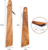 FJNATINH 12"+10" Teak Wood Spatula for Cast Iron, Small Wood Flipper, Egg Scraper, Flat Wooden Turner Wood Cooking Utensil, Spatulas Perfect for F...