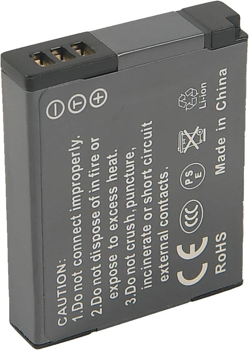 DSTE 2-Pack DMW-BCM13 DMW-BCM13e Li-ion Battery Compatible with Panasonic Lumix DMC-TZ60 ZS30 ZS35 ZS40 ZS45 ZS50 LZ40 TS5 TS6 TS7 TZ37 TZ40 TZ41 ...