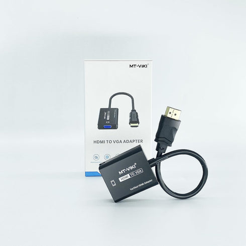MT-VIKI HDMI to VGA Adapter, Gold-Plated HDMI Converter Male to Female, Compatible for Computer, Desktop, Laptop, Monitor, Projector, HDTV, Chrome...