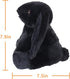Apricot Lamb Toys Plush Bunny Rabbit Stuffed Animal with Fluffy Soft Ears (black, Small-8")...
