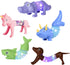 Boxgear 5-Pack LED Pop Tubes Mixed Animal Fidget Toys – Sensory Tubes for Toddlers – Cute Animal Sensory Fidget Toys for Girls and Boys – Stress-R...