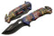 SZCO Supplies : 8”Firefighter Decal Liner Lock Assisted Open Tactical Rescue Professional Folding Knife, Red (300557-FF)...