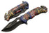 SZCO Supplies : 8”Firefighter Decal Liner Lock Assisted Open Tactical Rescue Professional Folding Knife, Red (300557-FF)...