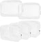 5 Packs Clear Cosmetics Bag TSA Approved, PVC Zippered Toiletry Carry Pouch Portable Makeup Bag for Vacation Travel, Bathroom and Organizing Water...