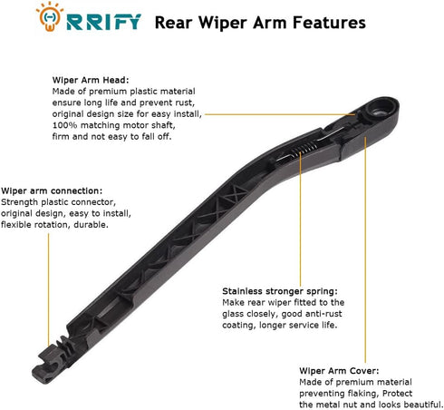 Rear Windshield Wiper Arm Blade Set 85242-35021 for Toyota 4Runner 2003-2009...