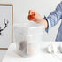 100 Pack Small Garbage Bags - White - Perfect for Desktop Trash Cans - Odorless...