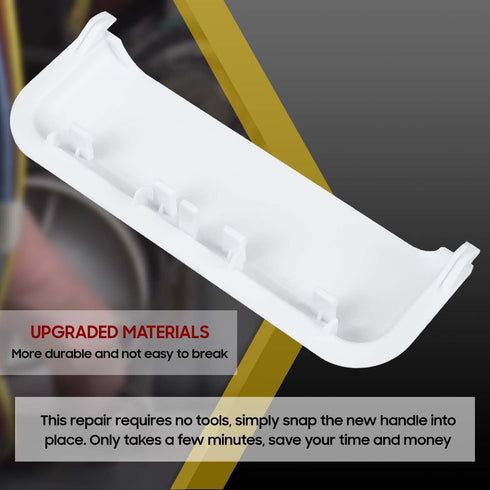 Lifetime Unbreakable W10861225 Dryer Door Handle by Seentech - Compatible with Whirlpool Kenmore Dryer – Replace: AP5999398 W10861225VP W10714516 PS11731583