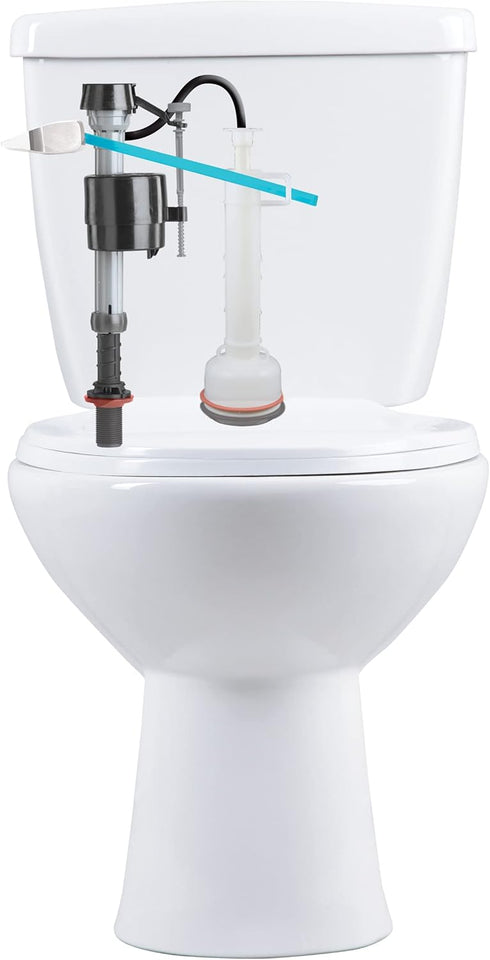 Fluidmaster K-400A-023 Mansfield Toilet Fill Valve and Flush Valve Seal Repair Kit Multicolor...