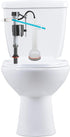 Fluidmaster K-400A-023 Mansfield Toilet Fill Valve and Flush Valve Seal Repair Kit Multicolor...