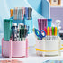 M&G 360 Degree Rotating Pen Holder for Desk Organizer, 4 Compartments Desktop Pencil Holder, Desk organizers and Accessories Storage Stationery Su...