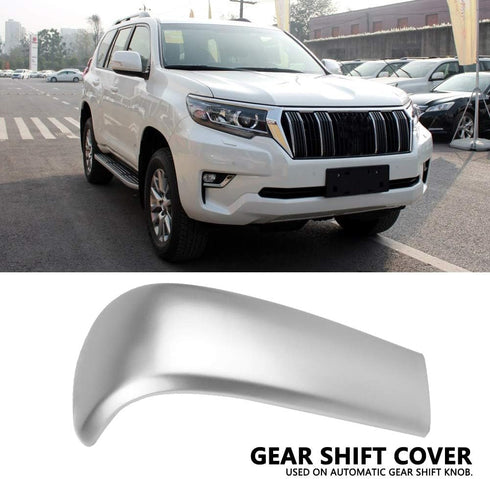 Dweekiy Gear Shift Cover Trim, Car Center Gear Shift Knob Cover Trim Chrome Stickers for Toyota Land Cruiser Prado J150 2010-2017...