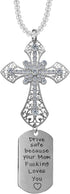 Car Hanging Ornament Cross Charm,Car Mirror Decor Hanging,Cross for Car Mirror Hanging,Cross Car Mirror Hanger(B)...