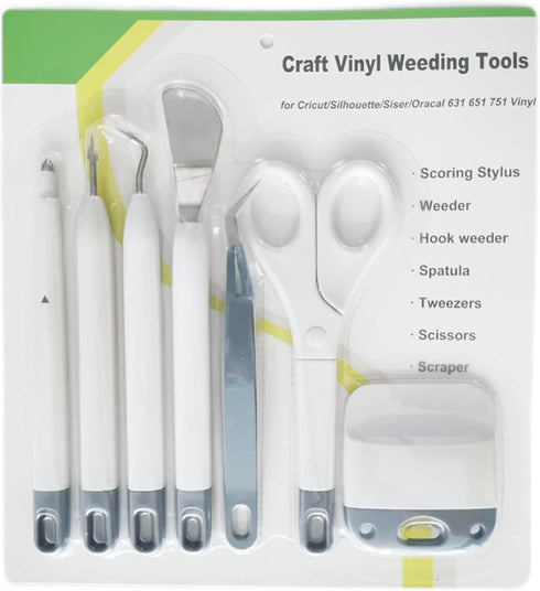 Scissors,Scrape,Weeders,Tweezers,Spatula,Scoring Stylus,Craft Vinyl Weeding Tools Set Weeding Kits for Cricut Maker/Cricut Explore Air 2/Air, cric...