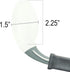 Rehabilitation Advantage Right Handed Grip Easy Coated Offset Spoon, Gray...
