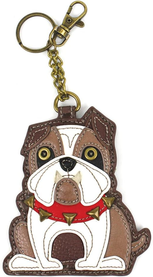 Chala Pal Bag Charm/Key-Fob/Coin Purse- Men's Best Friend Collection (BullDog)...