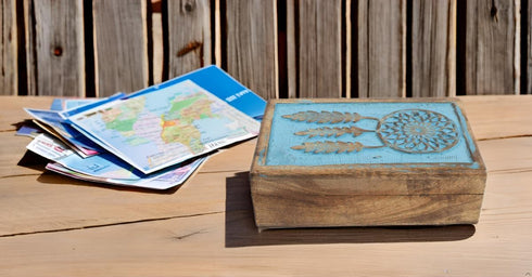 Great Birthday Gift Ideas Handmade Decorative Wooden Dream Catcher Jewelry Box Jewelry Organizer Keepsake Box Treasure Chest Trinket Holder Watch ...
