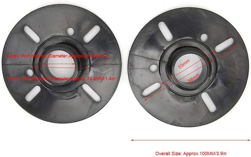 2PCS Treble Louderspeaker Horn Adapter Speaker Universal Treble Horn Adapter External Thread Speaker Adapter ABS for Speaker......