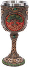 Pacific Trading Tree of Life Wine Goblet Made of Polyresin with Stainless Steel Rim...