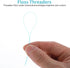 Dental Floss Threader, Biodegradable Threader Multifunctional Nylon Loop Design for Your Teeth Deep Clean Floss for Braces Bridges & Implants 100 ...
