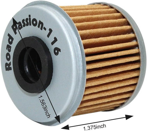 Road Passion High Performance Oil Filter for HONDA TRX450R 450 06-09 2012 TRX450 R 444 04-05 TRX450ER 450 06-09 12-14(pack of 5)...
