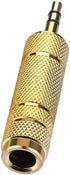 Nightwolf ® 2 Pcs Gold Plated 3.5mm 1/8 Inch Socket to 6.35mm 1/4 inch Male to Female Stereo Audio Jack Headphone Adaptor......