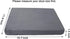Augld 2 Pack Rectangle Vanity Stool Cushion Washable Non-Slip Makeup Stool with Ties 11.8"x15.7" Grey...