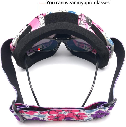 Dirt Bike Goggles, ATV Goggles motorcycle goggles, UTV MX OTG Accessories Goggle Glasses & Anti Fog Ski Goggles, Racing Skiing Dirtbike Goggles fo...