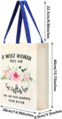Saintrygo Retirement Bag Retirement Canvas Tote Bag with Funny Flower Inspirational Canvas Handbag Large Grocery Shopping Handbag for Valentine Gi...