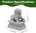 Asian Foo Dogs Lion Stone Statue,Pet Fish Tank Decor Mini Aquarium Decoration,Landscape Ornaments Accessories (Large)...