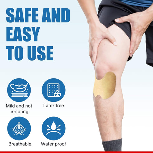 Pain Relief Patches for Men & Women - Knee Pain Relief Patch - 24 Count (1 Pack) - Maximum Strength - 4" x 5.3"...