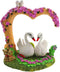 Aquarium Ornaments -Resin Heart Shaped Swan Aquarium Supplies for Theme Decorations Fish Tank Aquatic Plants Accessories...