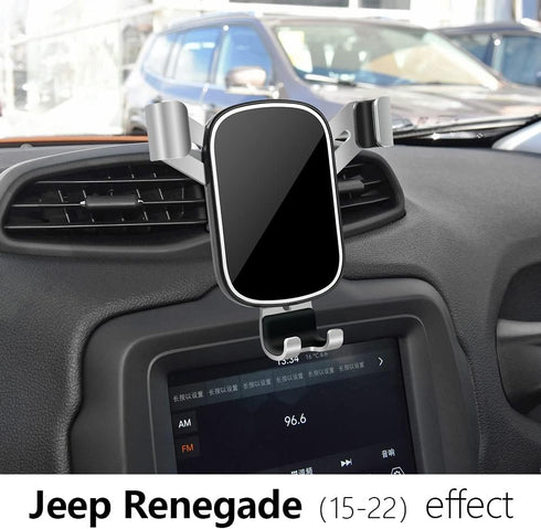 LUNQIN Car Phone Holder for Jeep Renegade 2015 2016 2017 2018 2019 2020 2021 2022 2023 Auto Interior Accessories Best Cell Phones Mount Cellphone ...