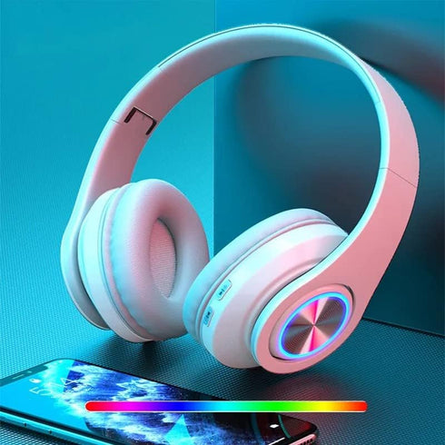 SUNOL B39 Bluetooth Wireless Gaming Headset - Foldable Lightweight Over-Ear Headphones, Built-in Microphone, 20 Hours Battery,Gaming Headphones wi...