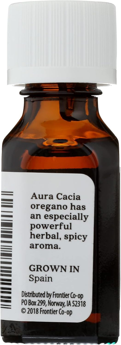 Aura Cacia 100% Pure Oregano Essential Oil, GC/MS Tested for Purity, 15 ml, Origanum vulgare, 0.5 Fl Oz...