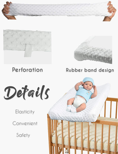 Baby Changing Pad Cover, Super Soft Plush Dot Diaper Changing Table Covers for Baby Girls and Boys, Ultra Comfortable, Diaper Changing Cloths for ...