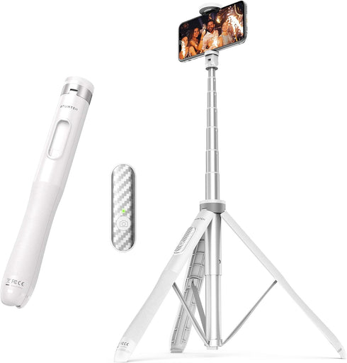 ATUMTEK 51" Selfie Stick Tripod, All in One Extendable Phone Tripod Stand with Bluetooth Remote 360° Rotation for iPhone and Android Phone Selfies...