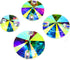 DONGZHOU 80pcs Sew On Rhinestones Round Flat Back Sew On Glass Rhinestone Sewing Crystal Gems Stone Beads for Costume, Clothes, Garments, Dress, J...
